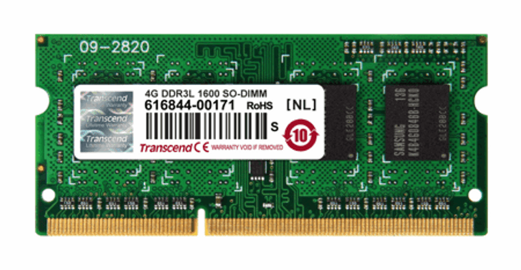 TS512MSK64W6H, 4GB DDR3L 1600 SO-DIMM 1Rx8