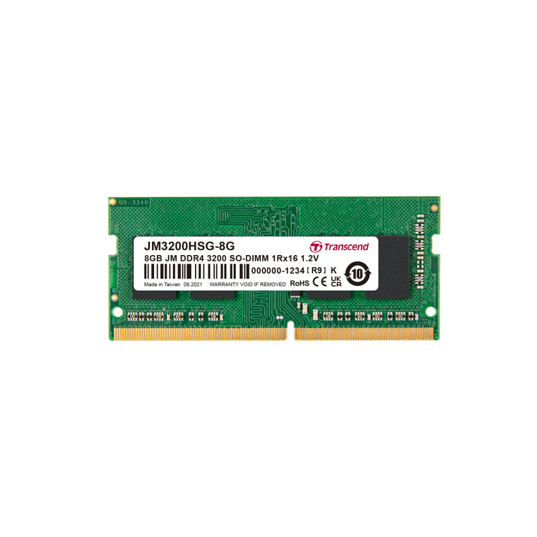 JM3200HSG-8G, 8GB JM DDR4 3200Mhz SO-DIMM 1Rx16 1Gx16 CL22 1.2V