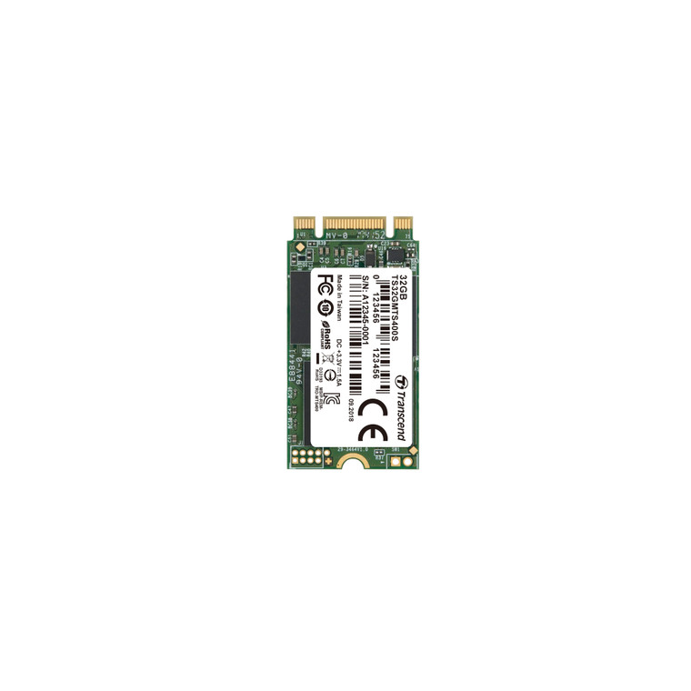 TS32GMTS400S, 32GB, M.2 2242 SSD, SATA3 B+M Key, MLC