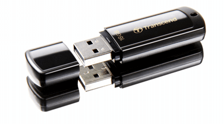 TS16GJF350, 16GB, USB2.0, Pen Drive, Classic, Black