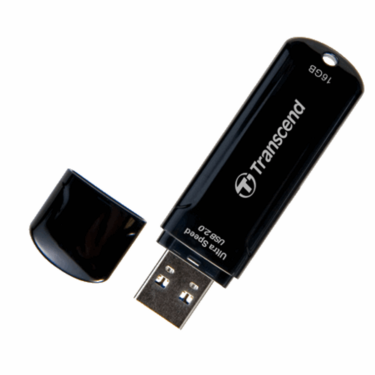 TS16GJF600, 16GB, USB2.0, Pen Drive, MLC, Black
