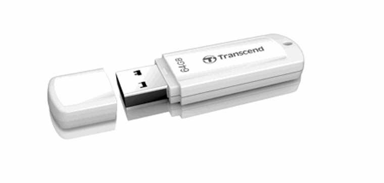 TS64GJF370, 64GB, USB2.0, Pen Drive, Classic, White