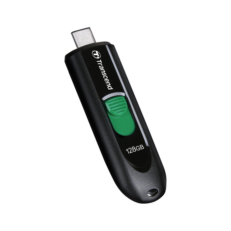 TS128GJF790C, 128GB, USB3.2, Pen Drive, Type-C, Capless, Black