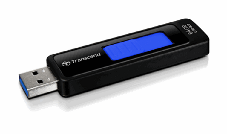 TS64GJF760, 64GB, USB3.1, Pen Drive, Capless, Black