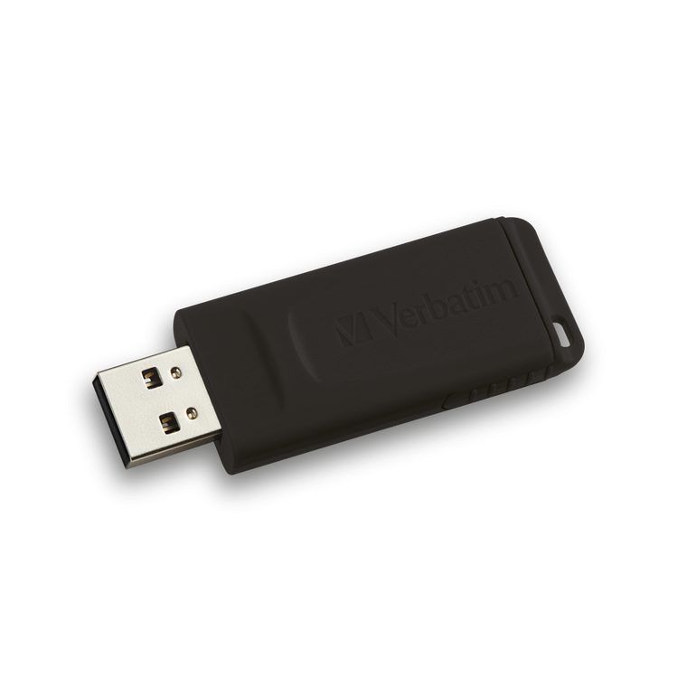 98696, 16GB USB DRIVE 2.0 STORE N GO SLIDER BLACK