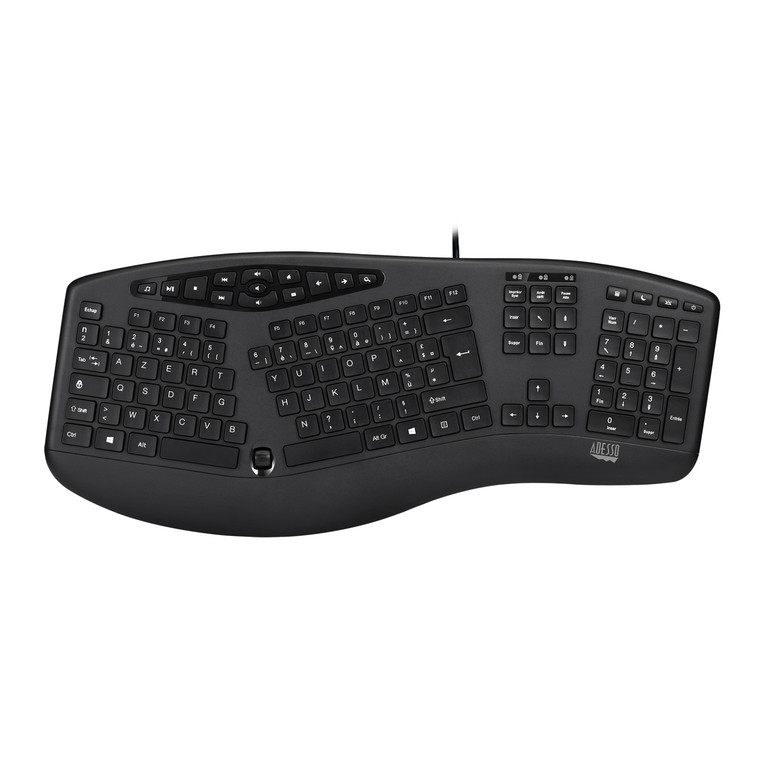 AKB-160UB - Ergonomic Desktop Keyboard witn scroll