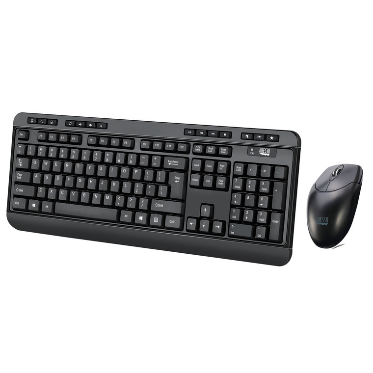 WKB-1320CB - EasyTouch Antimicrobial Wireless Desktop Keyboard and Mouse