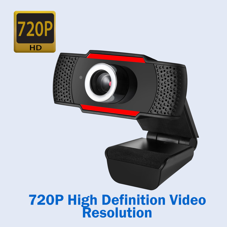 CyberTrack H3 720P HD USB Webcam with Built-in Microphone
