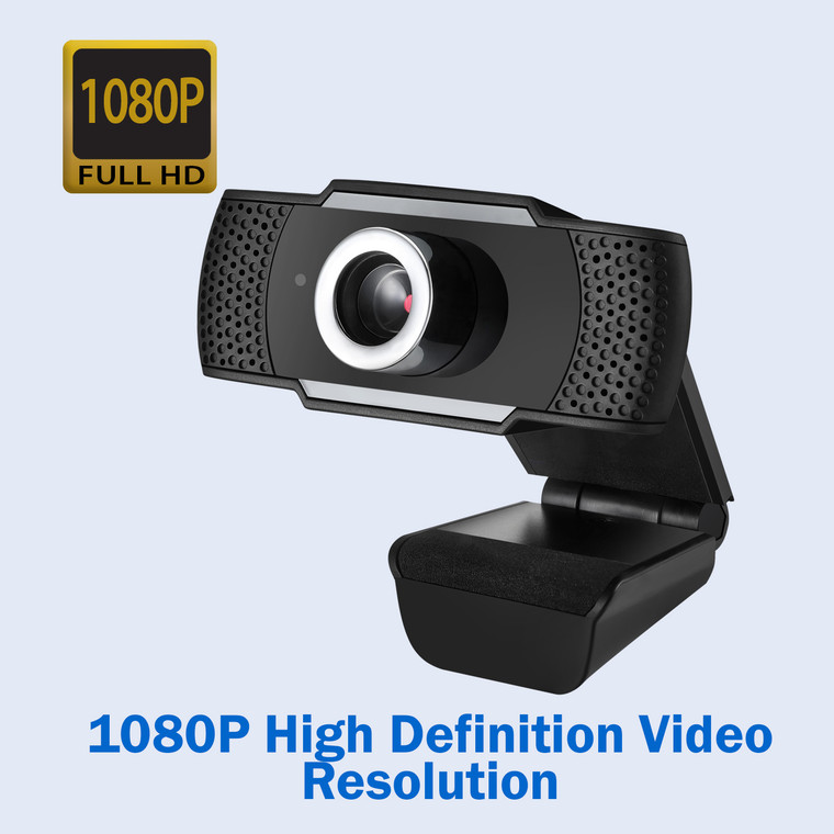 CyberTrack H4 1080P HD USB Webcam with Built-in Microphone