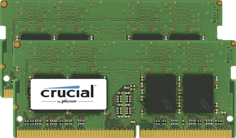 CT2K4G4SFS824A, 8GB Kit (4GBx2) DDR4 2400 MT/s (PC4-19200) CL17 SR x8 Unbuffered SODIMM 260pin