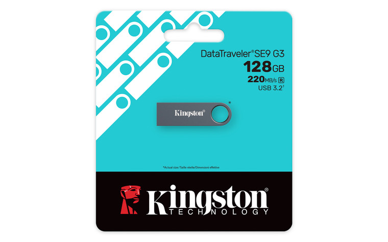 KE-U2X128-1AC, 128GB DataTraveler SE9 G3 - Dark Nickel