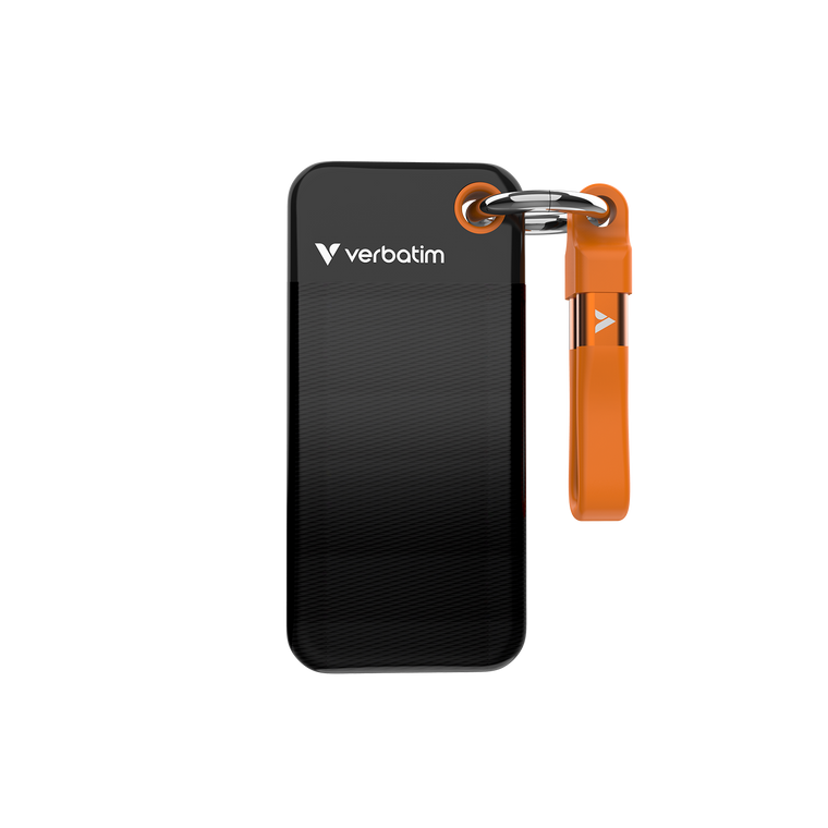 32418, Pocket SSD USB 3.2 Gen 2 256GB Black/Orange