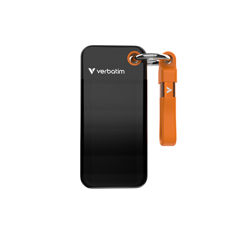 32435, Pocket SSD USB 3.2 Gen 2 128GB Black/Orange