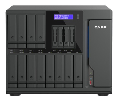 TVS-AIh1688ATX-u9-32G, 16 Bay AI NAS
