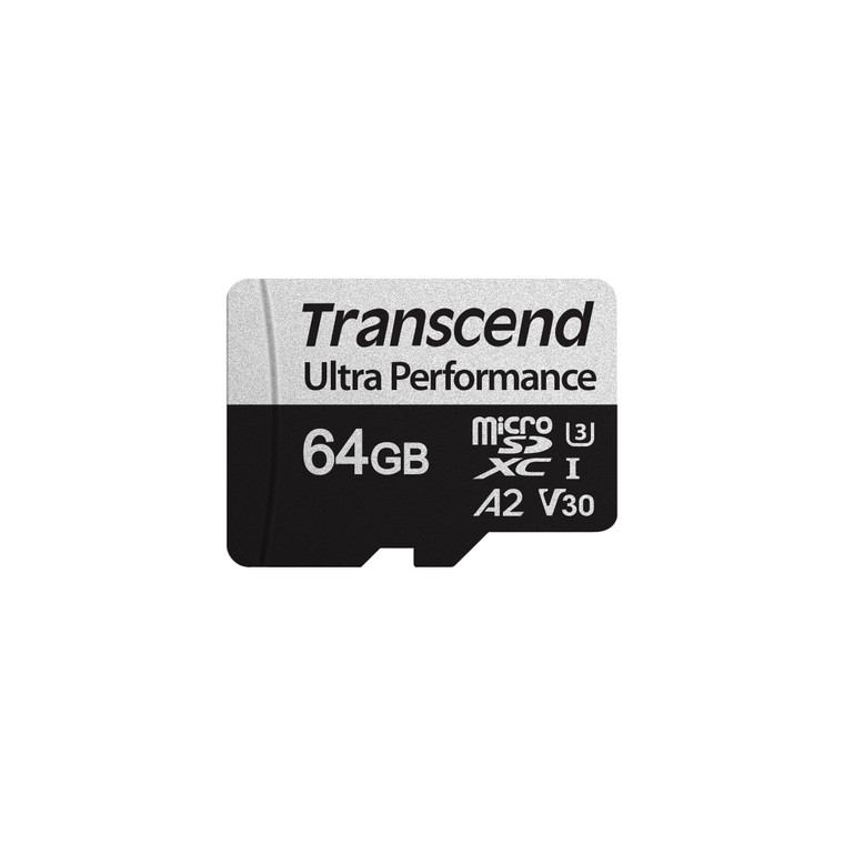 TS64GUSD340S, 64GB microSD w/ adapter UHS-I U3 A2 Ultra Performance