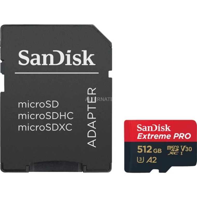 512GB MicroSDXC Sandisk Extreme PRO R200/W140 SDSQXCD-512G-GN6MA