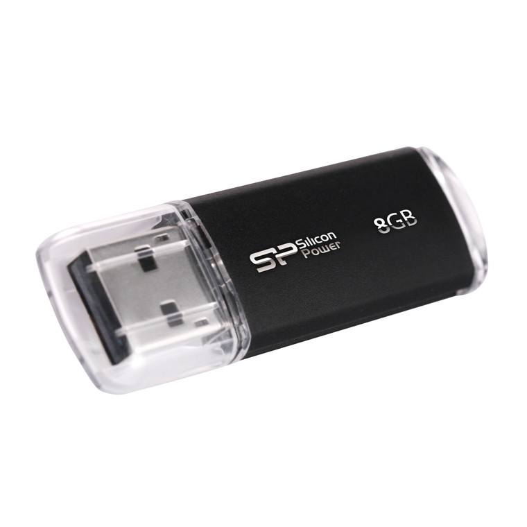 SP008GBUF2M01V1K, 8GB USB 2.0 Ultima II I-series Black