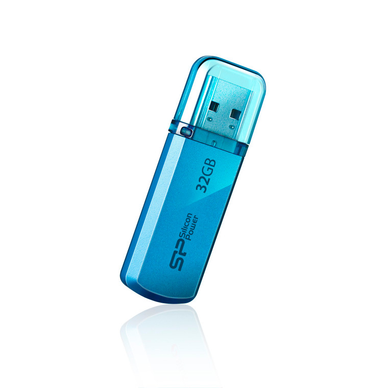 SP032GBUF2101V1B, 32GB USB 2.0 Helios 101 Blue