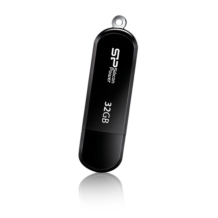 SP032GBUF2322V1K, 16GB USB 2.0 LuxMini 322 Black