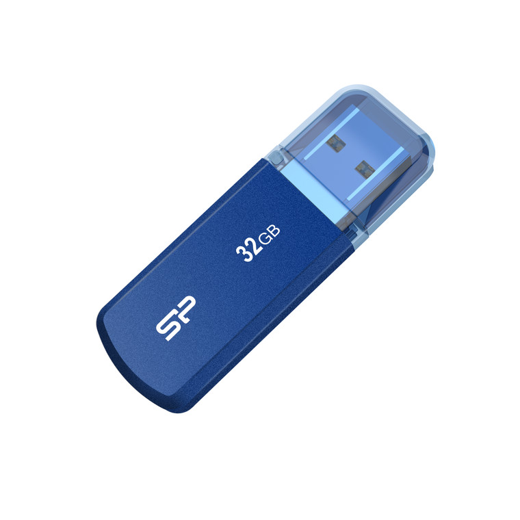 SP032GBUF3202V1B, 32GB USB 3.2 Gen1 Helios 202 Aluminum casing, Blue