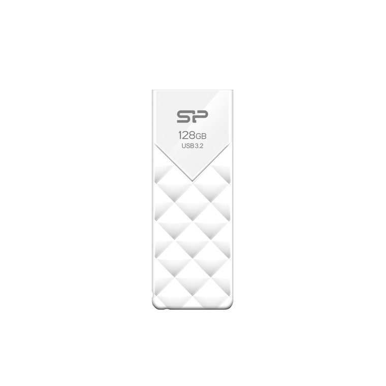 SP128GBUF3B03V1W, 128GB USB 3.2 Gen 1 Blaze B03 White