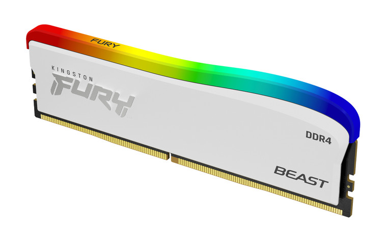 KF436C18BWA/16, 16GB 3600MT/s DDR4 CL18 DIMM FURY Beast White RGB SE