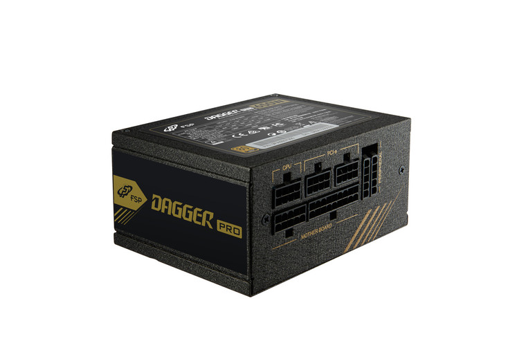 DAGGER PRO 650 ATX3.0, Full Range, 650W, 80+Gold, Modular cable, 8cm dual BB fan, SFXATX, full protections