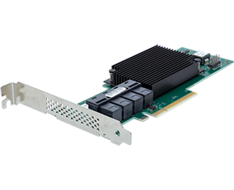 ESAH-120F-GT0, 16-Port Internal 12Gb SAS/SATA to x8 PCIe 4.0 Host Bus Adapter, Low Profile