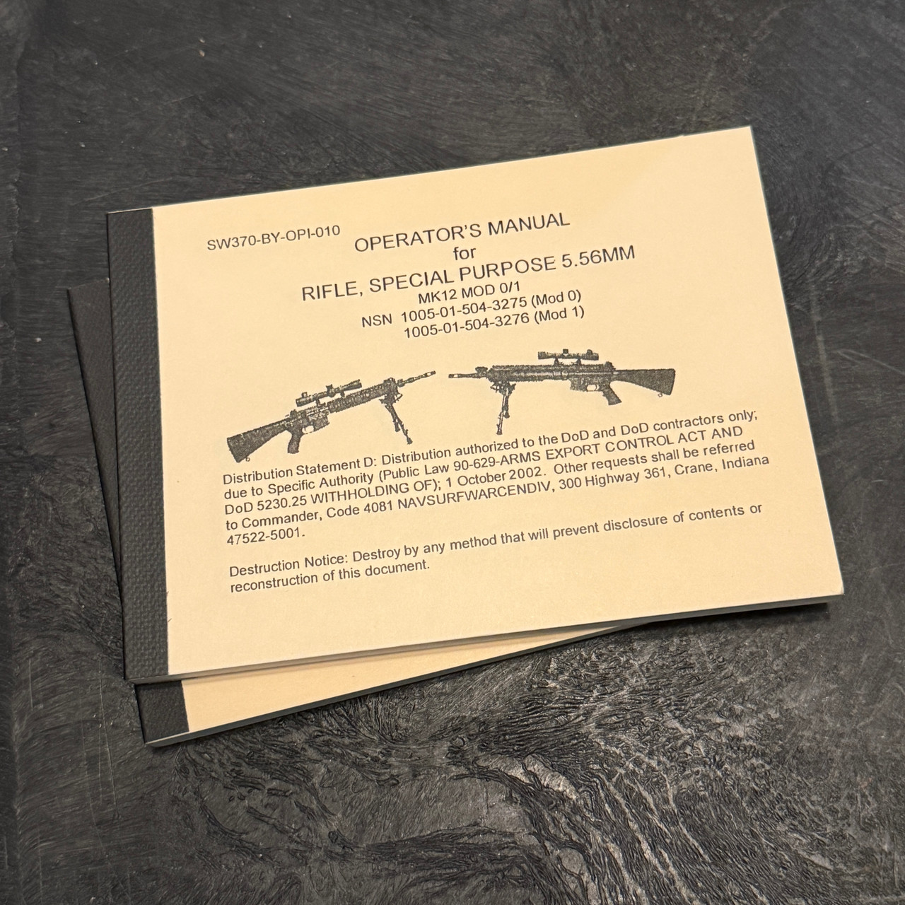 Mk12 Mod 0/1 Manual - INTL MIL CO