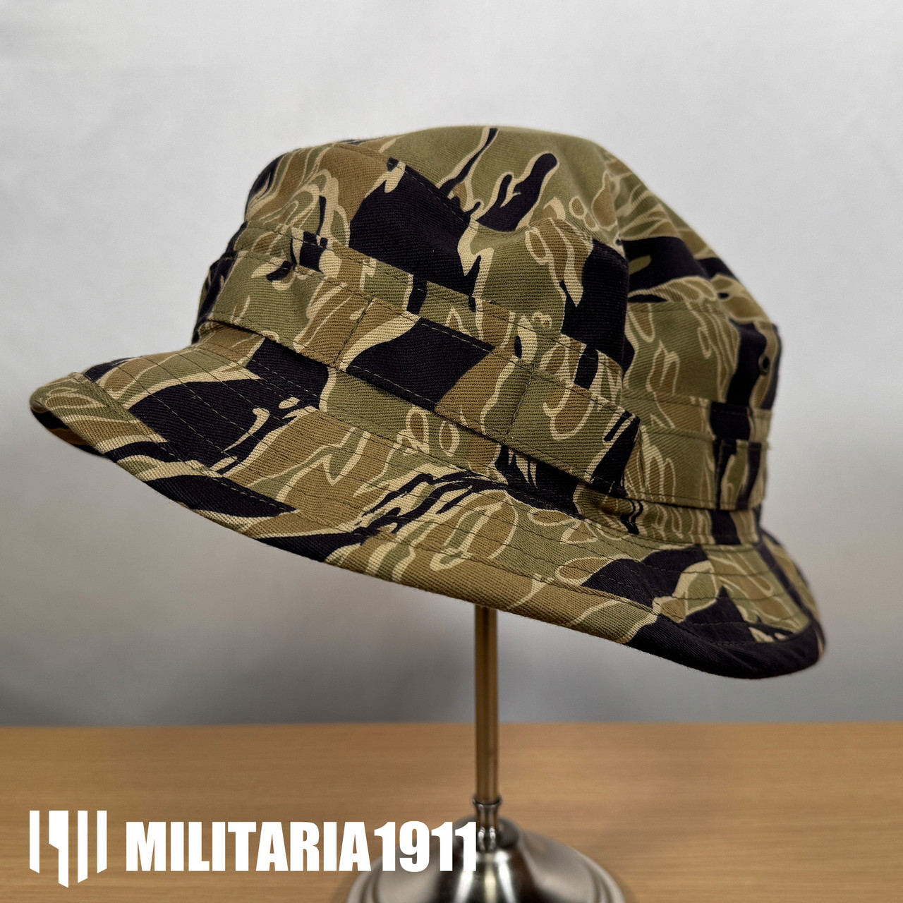 Gold Tiger Stripe Ciso Cut Short Brim Boonie Hat - MADE IN JAPAN