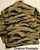 Gold Tiger Stripe Ciso Cut Short Brim Boonie Hat - MADE IN JAPAN