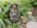 Laughing Buddha Concrete Statue