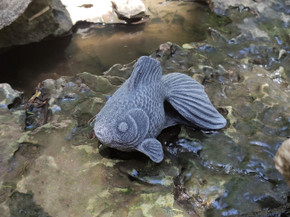 Nishikigoi Koi Fish Concrete Statue