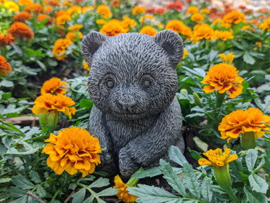 Bear Cub Concrete Statue