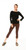 Knit Legging in chocolate, with Long Sleeve Boatneck Tee in black