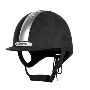 Champion Ventair Riding Hat - Black/Silver Champion Ventair Riding Hat - Black/Silver