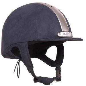 Champion Ventair Riding Hat - Navy/Silver Champion Ventair Riding Hat - Navy/Silver