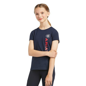 Ariat Kids Vertical Logo T-Shirt - Navy Ariat Kids Vertical Logo T-Shirt - Navy