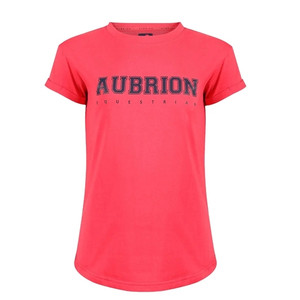 Aubrion Young Rider Repose T-Shirt - Coral Aubrion Young Rider Repose T-Shirt - Coral