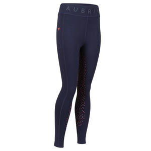 Aubrion Young Rider Non Stop Riding Tights - Navy Aubrion Young Rider Non Stop Riding Tights - Navy