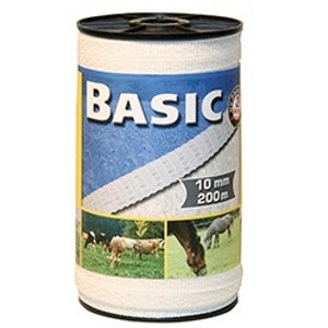 Corral Basic Fencing Tape White - 200M x 10mm Corral Basic Fencing Tape White - 200M x 10mm