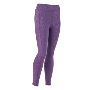 Aubrion Young Rider Non-Stop Riding Tights - Purple Aubrion Young Rider Non-Stop Riding Tights - Purple