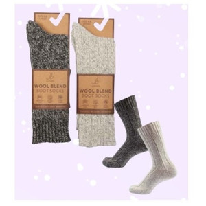 Bartleby Mens Wool Blend Boot Socks