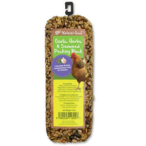 Natures Grub Garlic, Herbs & Seaweed Pecking Block Natures Grub Garlic, Herbs & Seaweed Pecking Block
