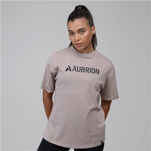 Aubrion React Unisex T-Shirt - Sand Aubrion React Unisex T-Shirt - Sand