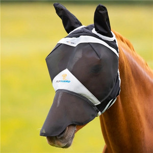 FlyGuard Pro Fine Mesh Fly Mask with Ears & Nose