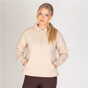 Aubrion Equestrian Quarter Zip Sweater - Oat