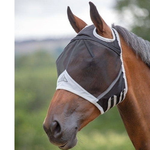 Shires Fine Mesh Fly Mask With Ear Hole