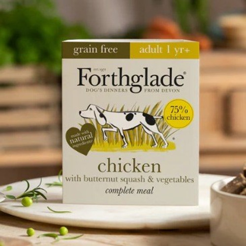 Forthglade Grain Free Chicken, Butternut Squash and Veg - Adult (1 yr +) - 395g