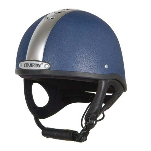 Champion Ventair Deluxe Riding Helmet - Blue/Silver